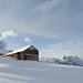 Appenzeller Bauernhaus vor der Kulisse der nördlichen Alpsteinkette