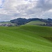 der erste Hügel im Rückblick;
hinten links Willisau