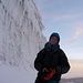 Nach dem Knackpunkthang treffen wir ein Kazachstaner der am naechsten Tag auf dem Chimborazo stehen will.