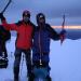 sumitted on Veintimilla Gipfel des Chimborazos kurz nach Sonnenaufgang