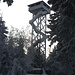 Ziel erreicht: der Oberpfalzturm auf dem eisig-schattigen Gipfel der Platte (946m).<br />Die letzten 150m war die Übelsten - teils hüft-tiefer Schnee