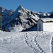 Schneeweisse Kapelle am Panoramaweg vom Jägerstüble nach Damüls