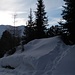 Cachen ganz früh am Morgen auf der Schatzalp...