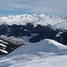 Blick vom Hanengretji zum Grüenihorn und nach Davos!
