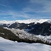 Oberhalb der Grüeni Alp sieht man toll über Davos...