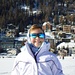 Der Hintergrund ist St.Moritz