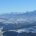 Gipfelblick vom Pfänder zu den Allgäuer Alpen