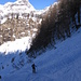 Nel valloncello che precede l'Alpe Fontane.