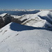 dal monte di Tremezzo: la catena delle Alpi,ben visibile il Rosa,il gruppo del Mischabel e l'Allalinhorn e a destra la punta del Fisternhorn