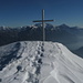 panorama dal monte Crocione: dietro la croce il Grignone e a destra la Grignetta