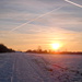 Und nun, entgegen der Wettervorhersage klar und deutlich : Der Sonnenuntergang !