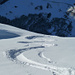 Schwünge ins Nichts, die 300Hm Skitragen für einmal rechtfertigen (Aufnahme 2 Tage darauf beim Fussaufstieg)
