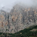 Felswänder oberhalb El Chorro, eingehüllt in Wolken
