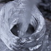 Caratteristica ripresa del boccale di ghiaccio della Fontana nel nucleo abitativo di Ronco superiore.