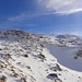 wenig Schnee im Schlussanstieg