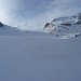 Endlich auf dem Glacier d'Orny mit dem Ziel vor den Augen (rechts).