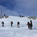 Alpinisten am Gipfel "Auf den Stöcken".