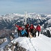 Die Gruppe hat ihr Tagesziel erreicht - den Gipfel des Stadelsteins