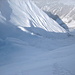 die Skifahrer verabschiedeten sich hier oben in nördlicher Richtung zur Abfahrt direkt nach Schoppernau über die Pisialpe (1405 m) - sieht nicht übel aus<br /><br />