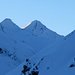 Ein früher Blick ins Bergalga-Tal, nur die NE-Flanke des Gletscherhorn erhascht ein paar Sonnenstrahlen