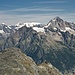 Blick nach Norden zum [peak398 Bietschhorn 3934m] und den Berner Alpen