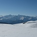Uno sguardo verso il tracciato affrontato durante la salita e l'Alpe Palasina