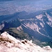 Blick von Alpspitze (2628m) zum Kreuzeck (1650m)