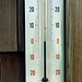 Thermometer am Münchner Haus (2958m) am Morgen