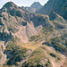 Hinterer Tajakopf (2408 m) u. Drachensee (1874 m) vom Vorderen Drachenkopf (2302 m)