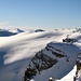 Blick zurück: Wildstrubel, Wildstrubelgletscher, Mittlerer Gipfel (oberhalb der Abfahrtsspuren)