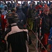 Warteschlange an der Talstation von Flims / Flem (1081m). Die Vorstellung einer genüsslichen Skitour ist auf jedenfall anders!