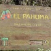 El Pahuma Eingangsschild