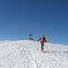 Der Gipfel des Kragelschinken - heute eine sehr ungastlich-kühle Stätte :-( Nichts wurde es mit einer beschaulichen Gipfelrast!