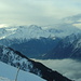 ziemlich benebelt im Gebiet des Mont Blanc