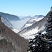 beim Aufstieg durch den Chäserenwald; Blick nach Norden