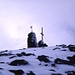 Monte Cermigna,Gipfel mit Steinmann und Kreuz,aber dahinter gibt es noch einen höheren Punkt,der wegen Schnee nicht erreichbar war