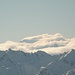 Der Mont Blanc hängt in den Wolken