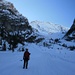 los geht es bei eisigen Temperaturen beim Rifugi Pederü