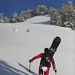 Aufstieg zum Roggenstock bei 1 Meter Neuschnee