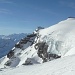 der Gletscher-Abbruch des Diablerets, im Hintergrund ist bereits der Gipfel in Sicht