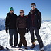 Mario, Kerstin und ich (l.n.r.). Gipfelfoto.