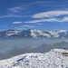 Auf dem Rämisgummehoger endlich freie Sicht auf die Schrattenfluh.<br />(Foto von der Reko-Tour am 30. Januar)