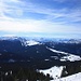Blick vom Gipfel des Dürrnbachhorns in das Skigebiet der Steinplatte.