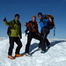 Wolkenlos-Team auf dem Gipfel