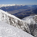 Blick zur Saile(Nockspitze), Innsbruck, Karwendel; allgemein dünne Schneelage