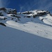 Piz Beverin im Abstieg mit Blick von der Alp digl Oberst