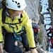 Silvia im Klettersteig