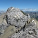 Am Gipfel der Rotplatte eröffnet sich der erste ungehinderte Blick auf das Hauptziel der Tour, die 2884 Meter hohe Freispitze