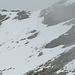 Rückblick zum schneereichen Steilaufschwung ins Joch (2950m)