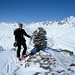 Gipfelfoto Pizzo Orsirora (über meinem Kopf das Finsteraarhorn)